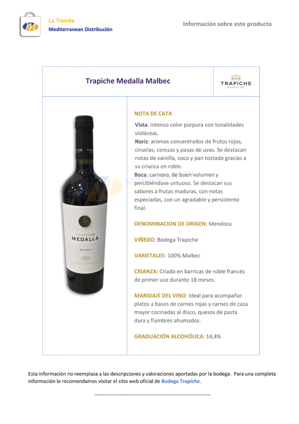 Trapiche Medalla Malbec