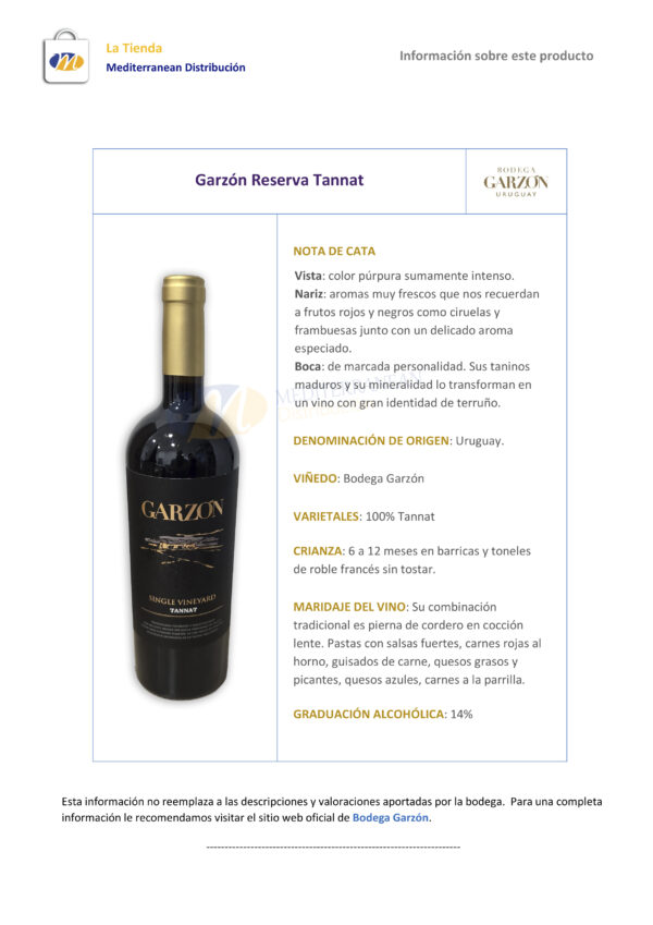 Garzón Reserva Tannat - Imagen 2