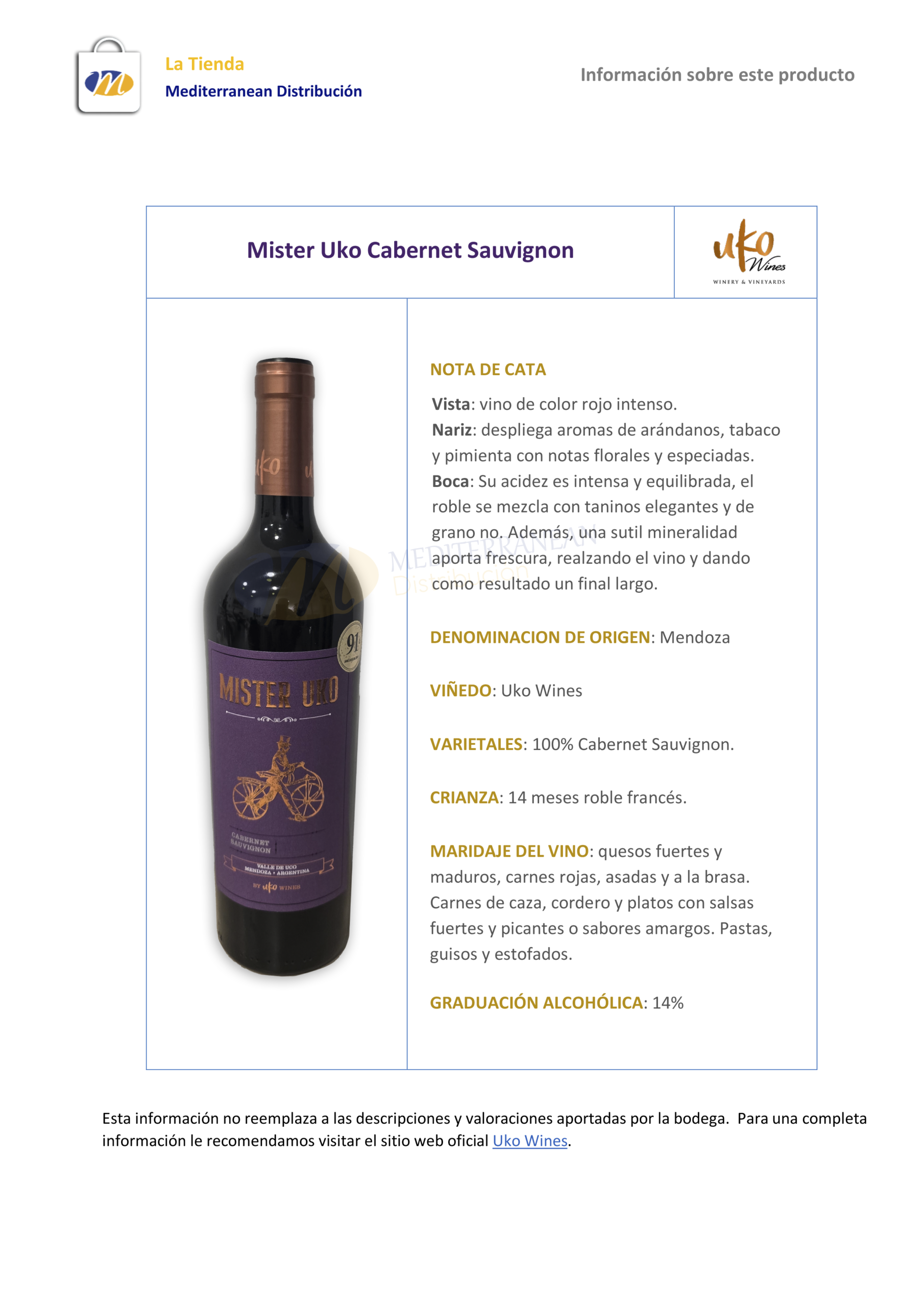 Mister Uko Cabernet Sauvignon