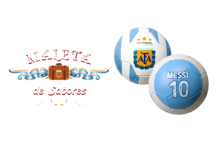 logo maleta con balones